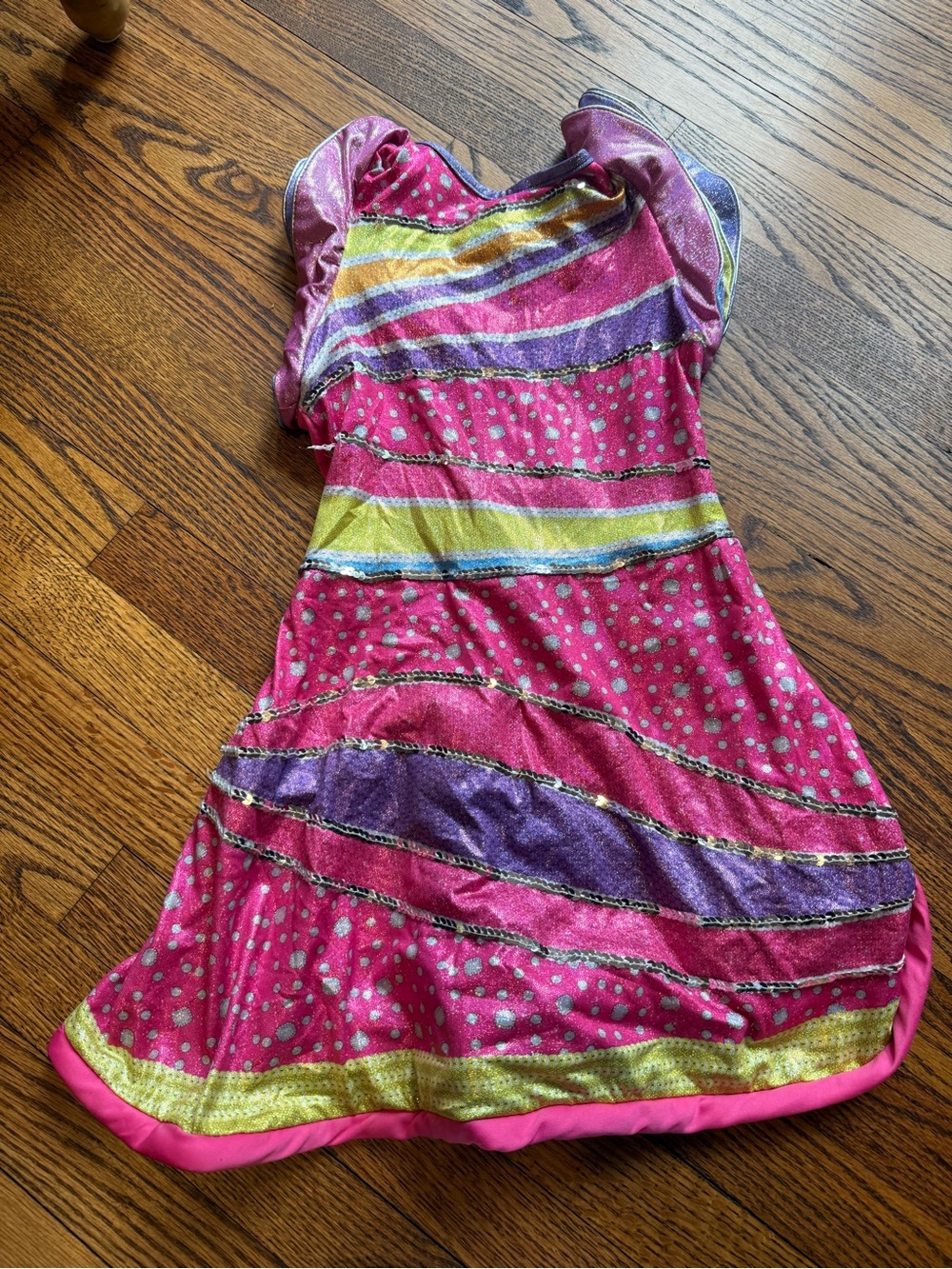 Girls' Pink Multi-Stripe Party Dress jojo siwa